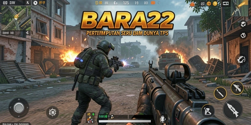 Tampilan gameplay BARA22 yang menegangkan dan dinamis.