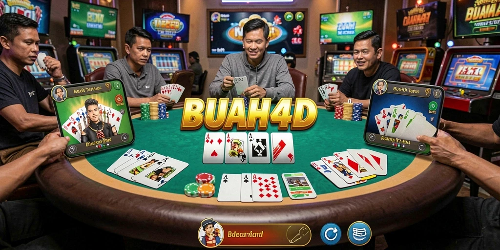 Screenshot gameplay BUAH4D menampilkan keseruan permainan Poker.