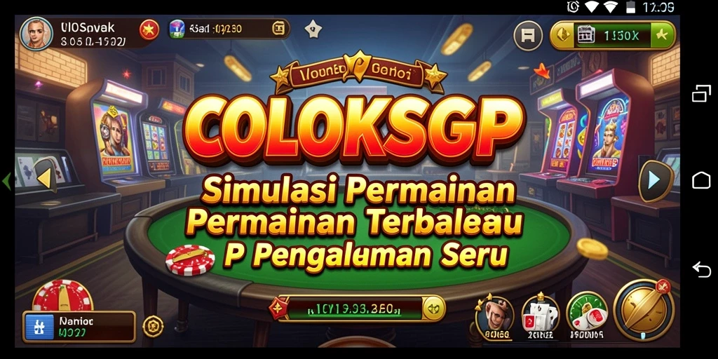 Tampilan gameplay COLOKSGP dengan elemen simulasi interaktif yang menarik.