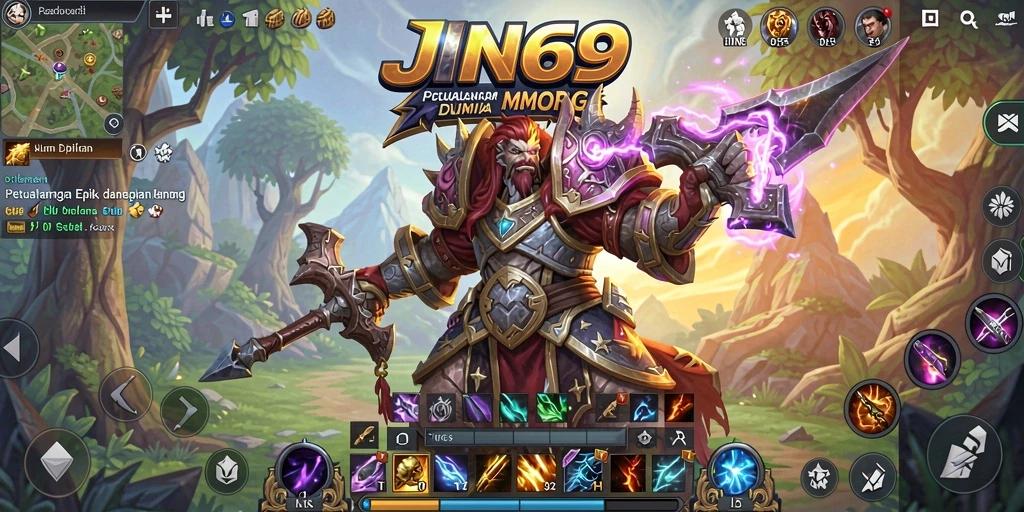 Tampilan gameplay menarik dari <strong>JIN69</strong> dalam dunia MMORPG.