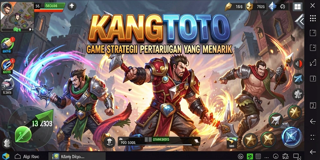 Gameplay KANGTOTO menampilkan strategi dan pertempuran yang mendebarkan.