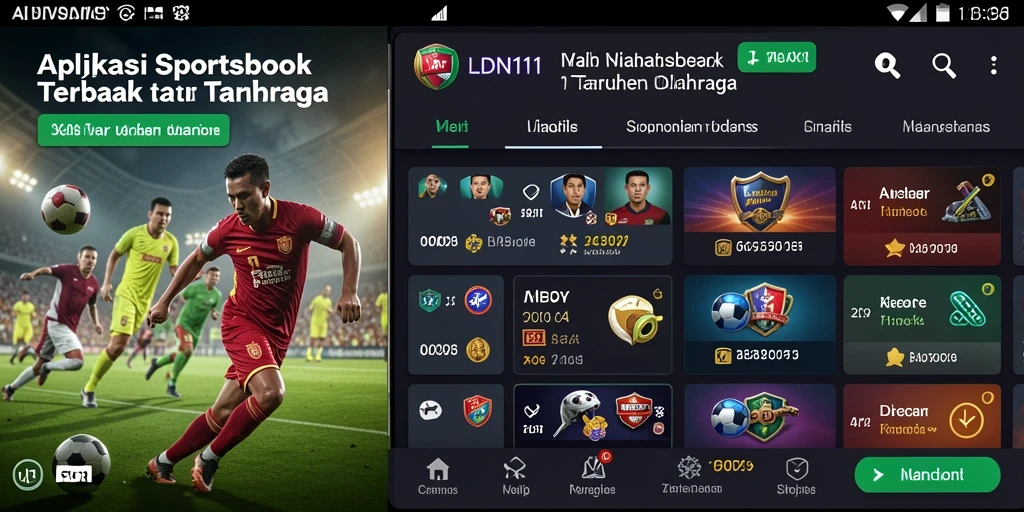 Tampilan menarik dari gameplay aplikasi Sportsbook LDN11.
