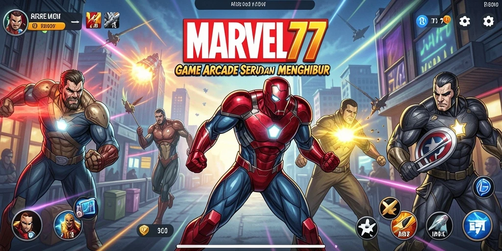 Tampilan gameplay seru di MARVEL77 dengan grafis menarik.