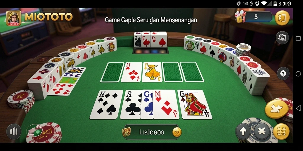 Gameplay seru Gaple di MIOTOTO yang penuh warna.