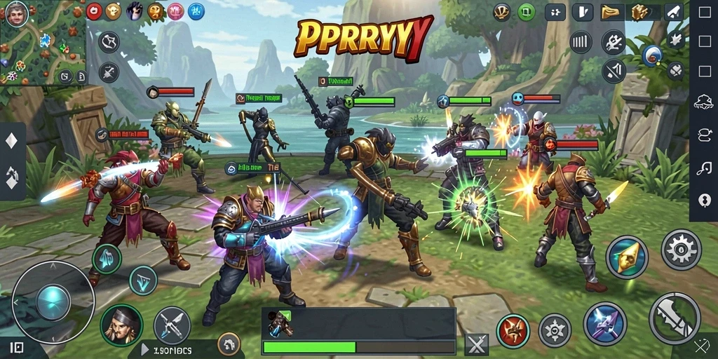Tampilan gameplay strategis PPRRYY yang menegangkan.