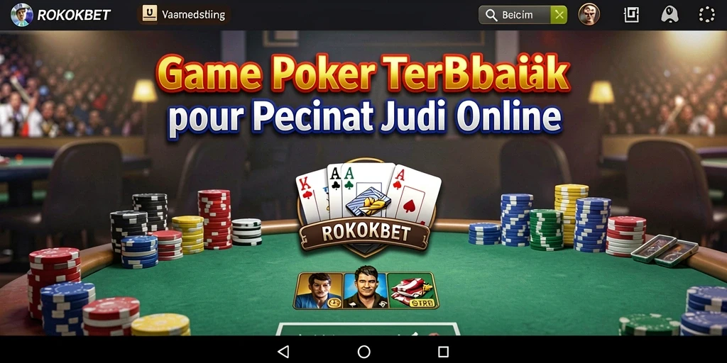 Screenshot gameplay ROKOKBET yang menampilkan keseruan Poker.