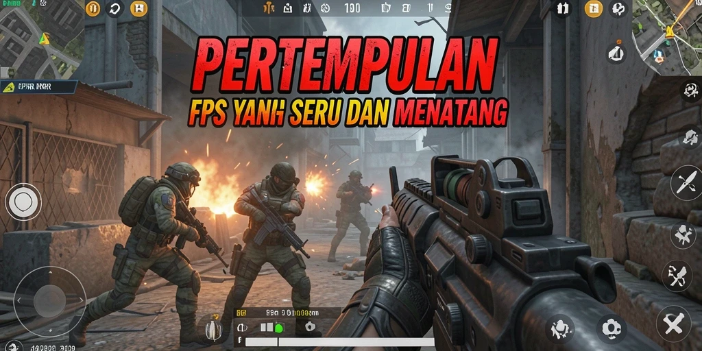 Gameplay RPRR dengan aksi pertempuran FPS yang mendebarkan.