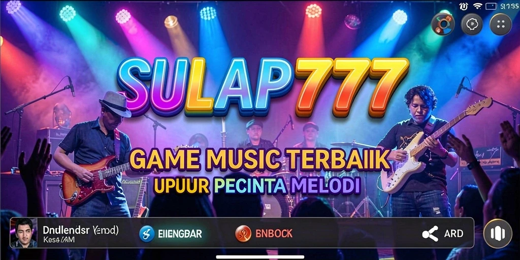 Screenshot gameplay SULAP777 menampilkan antarmuka yang menarik dengan berbagai pilihan lagu.
