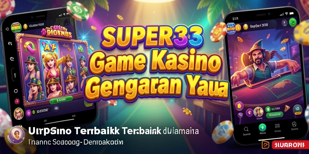 Tampilan menawan dari gameplay Kasino SUPER33 yang mendebarkan.