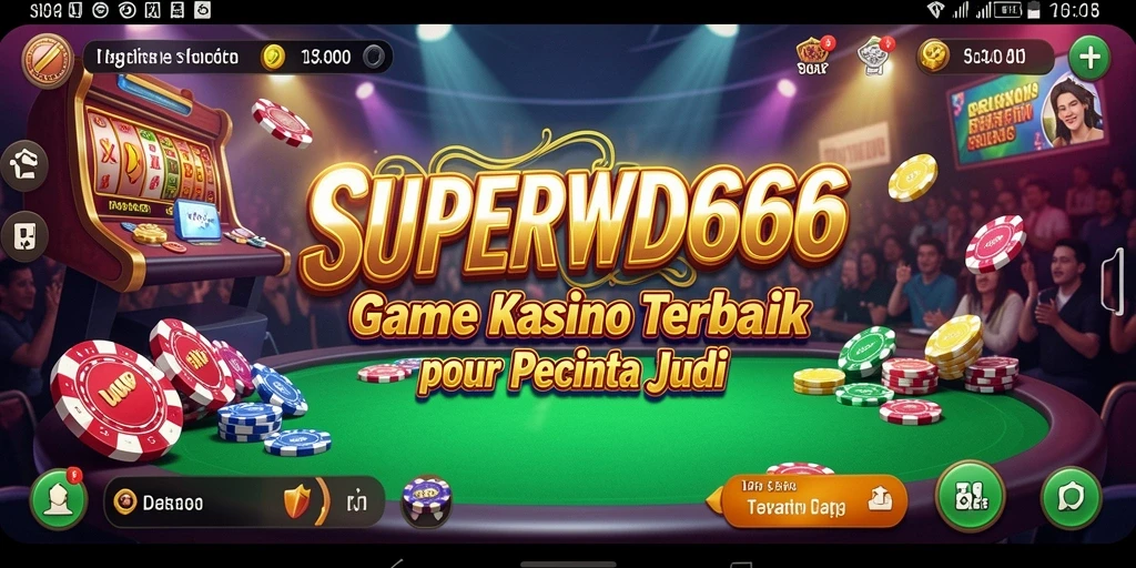 Tampilan gameplay seru dari SUPERWD666 dengan berbagai pilihan permainan Kasino.